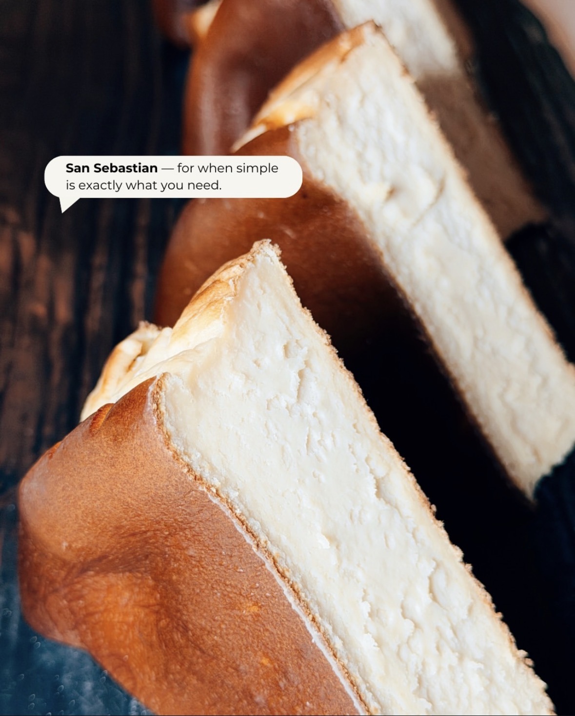 San Sebastian burnt cheesecake
